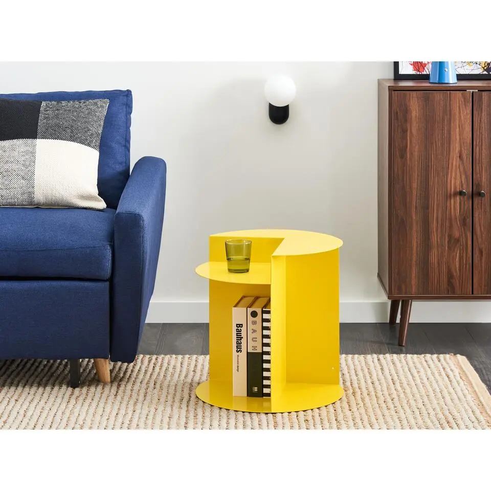 TAGGART - Bijzettafel - Geel - IJzer