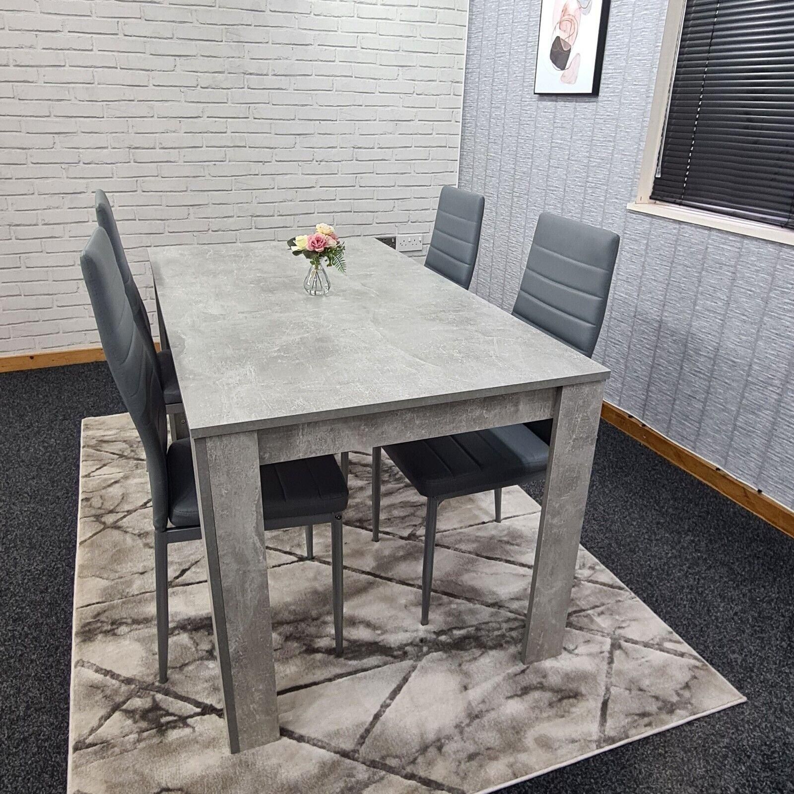 KOSY KOALA Dining Table and 4 Chairs Kitchen Wooden table Set of 4