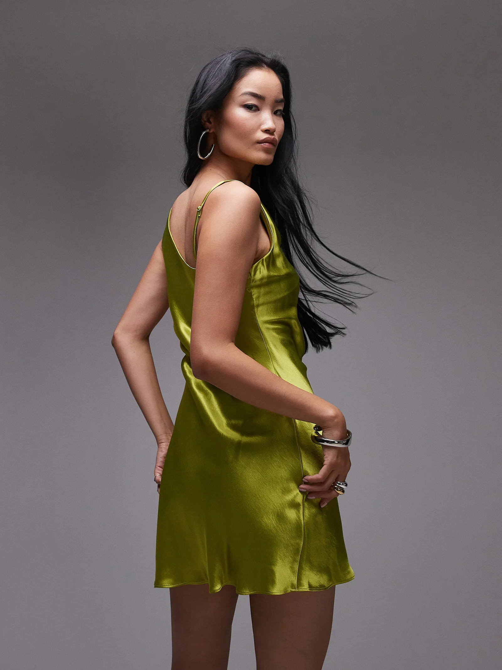Mini Asymmetric Neck Dress