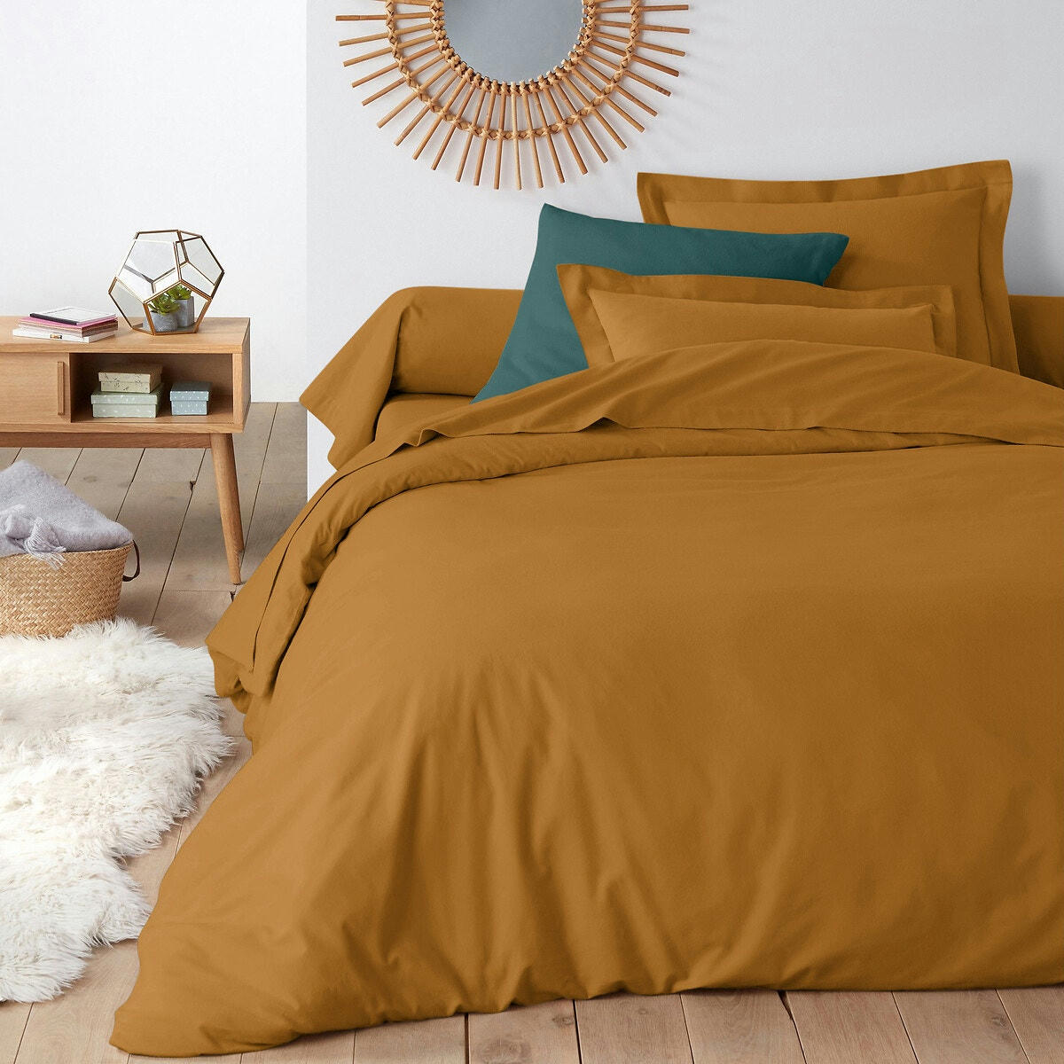 Drap plat uni en flanelle, Scenario