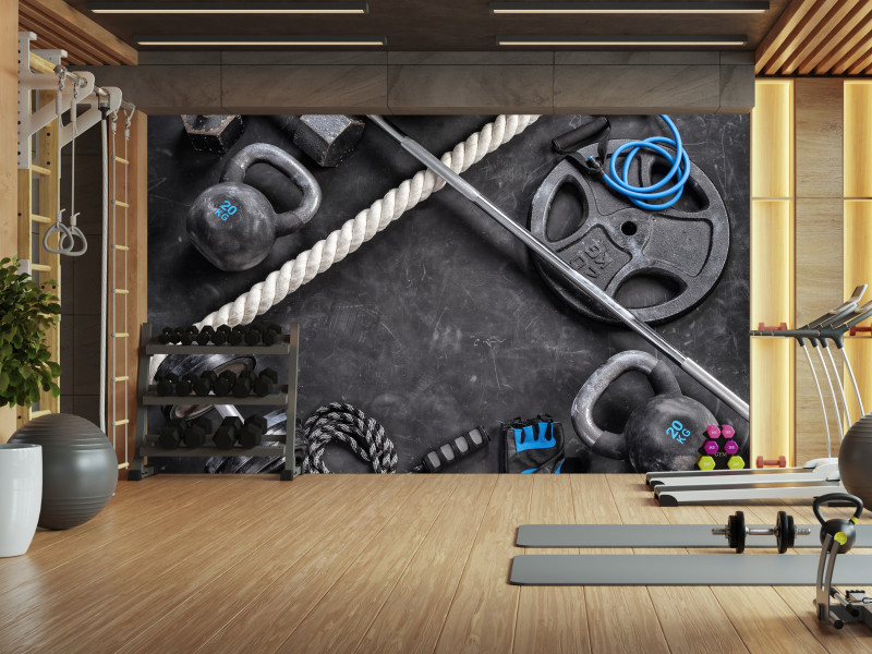 Fototapeta Sprzęt sportowy do ćwiczeń 100x70cm
