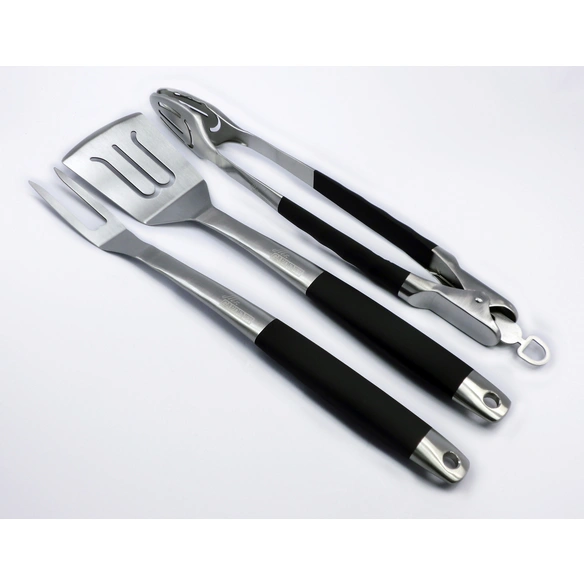 Grillbesteck, BxL: 45,5 x 1,8 cm, aus Edelstahl