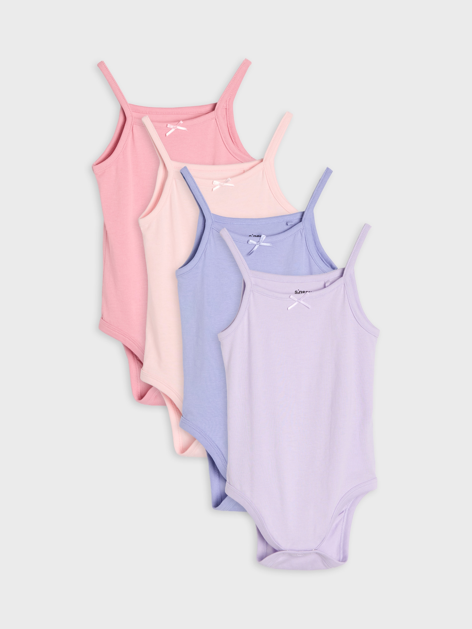 Bawełniane body na ramiączkach 4 pack
