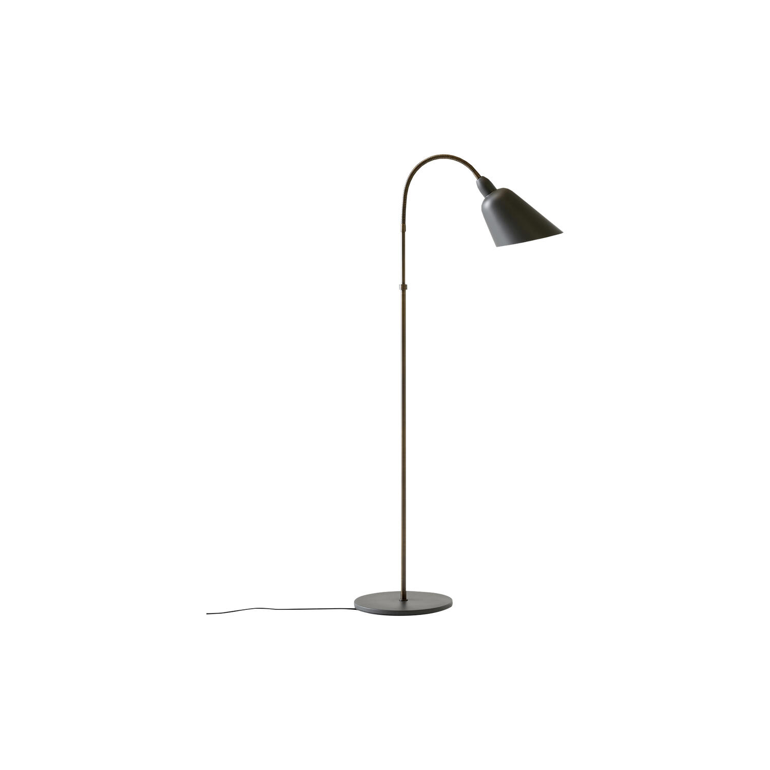 Bellevue AJ7 Anniversary Edition gulvlampe, stone grey/bronzed brass