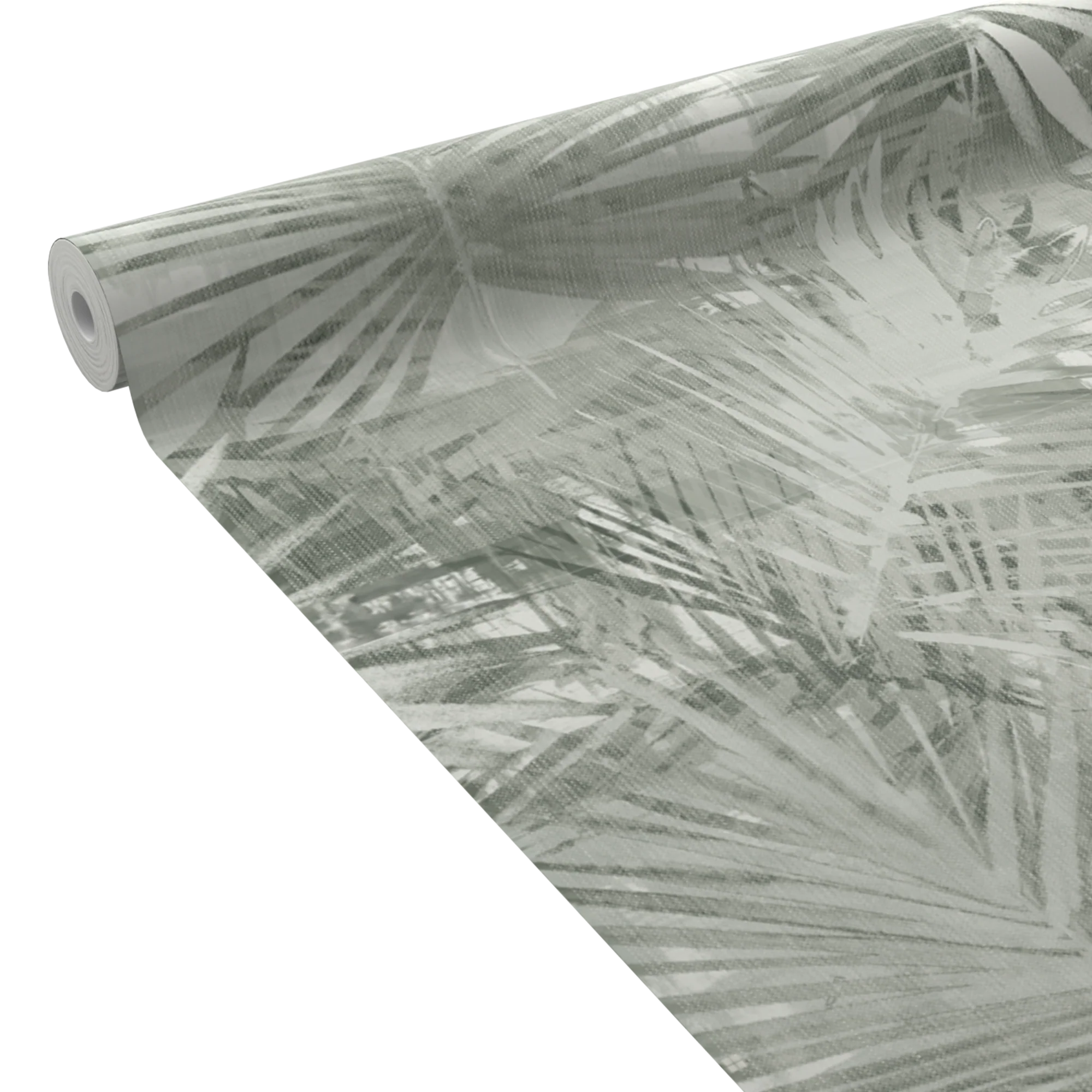4MURS Papier peint vinyle YUCCA coloris vert de gris