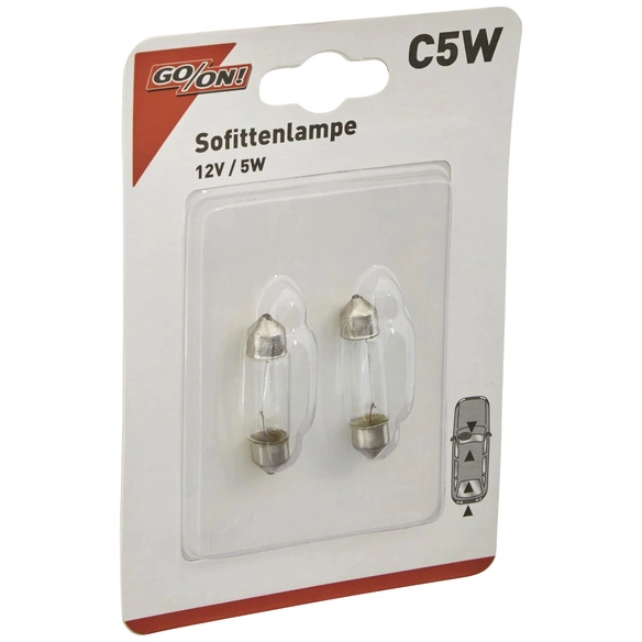 Soffittenlampe, C5W, SV8,5-38, 5 W, 2 Stück