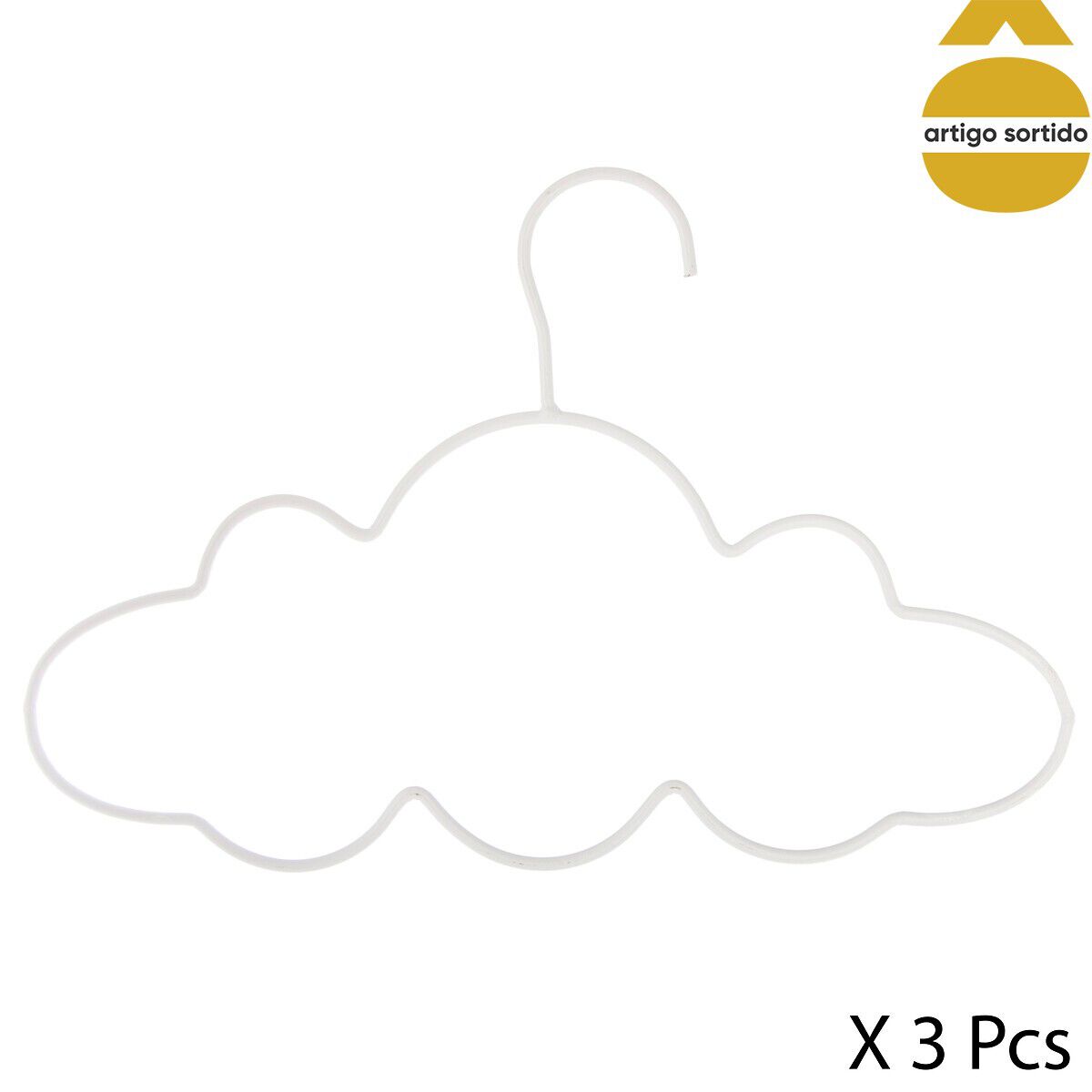 Conjunto de 3 cabides NUVEM