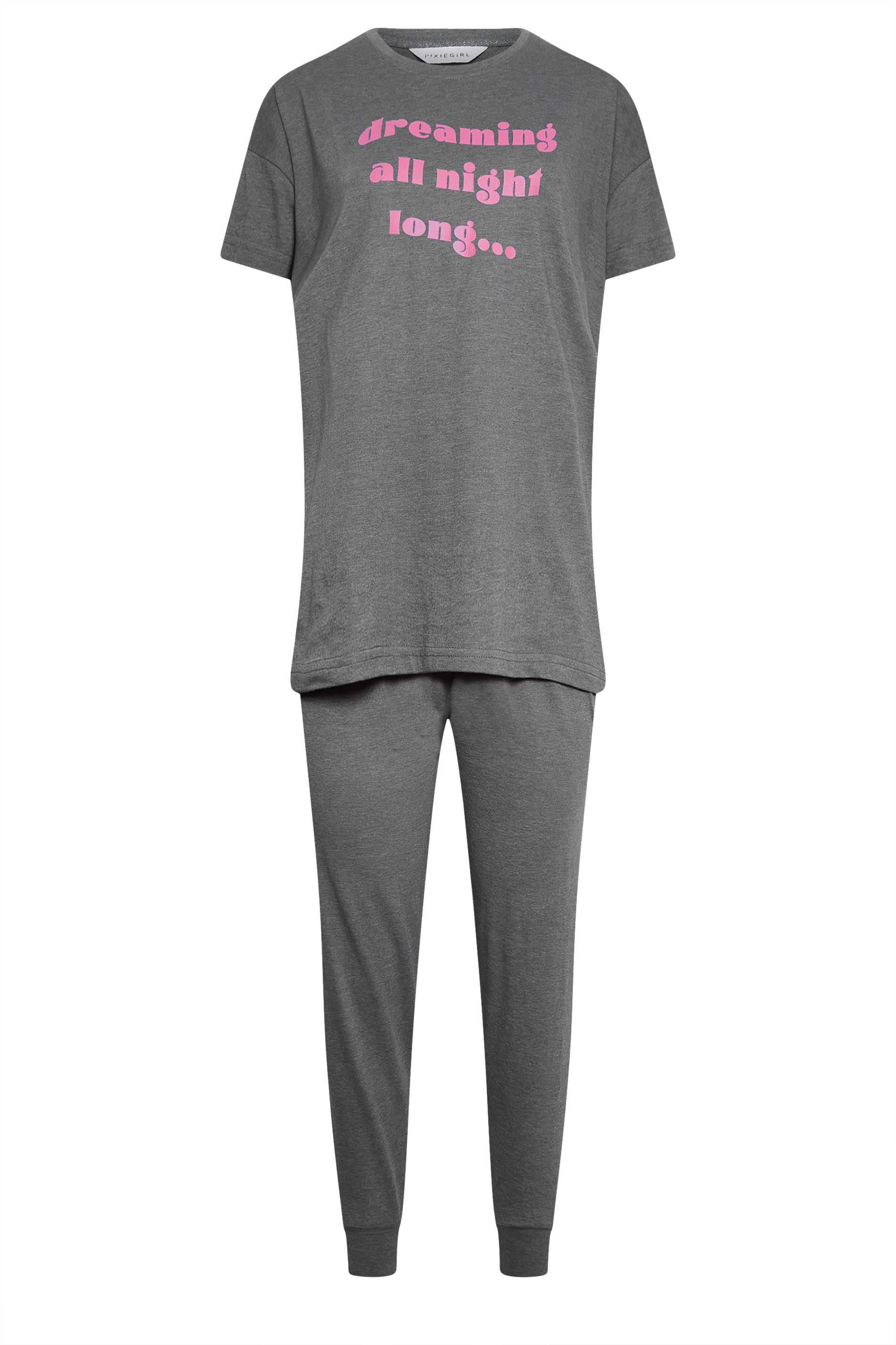 PixieGirl Petite Slogan Pyjama Set