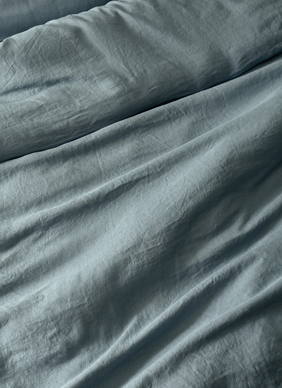HOUSSE DE COUETTE EN LIN LAVÉ BLEU ZINC