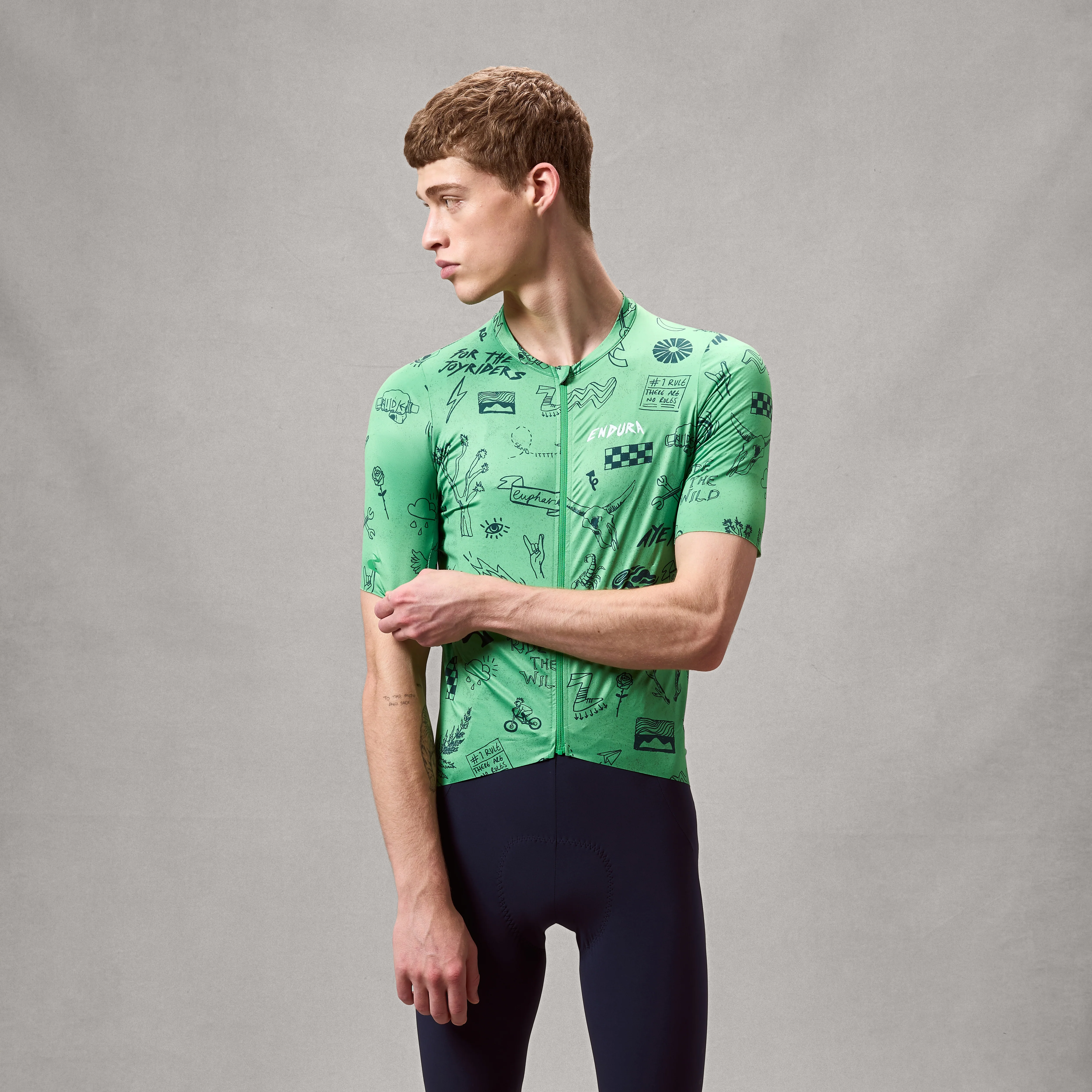 Men's Pro SL S/S Print Jersey - Emerald