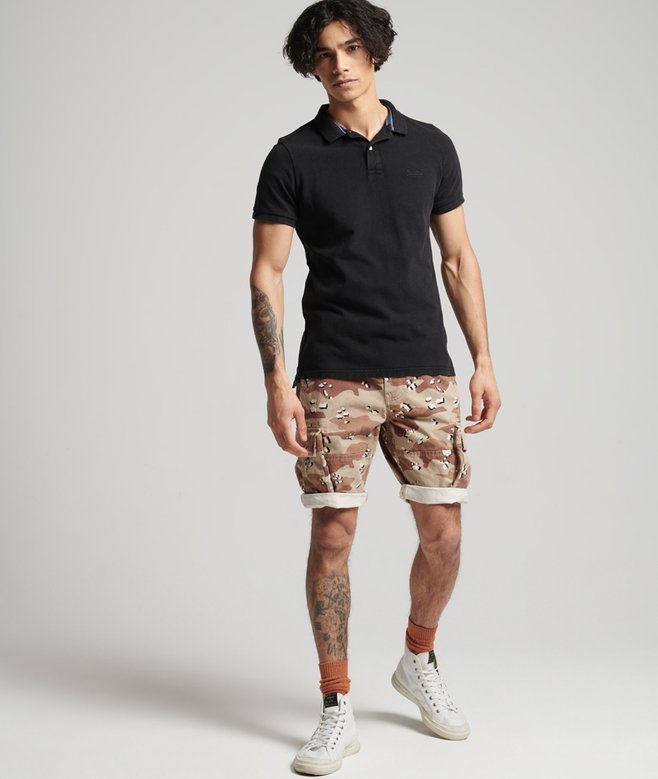 Organic Cotton Vintage Destroy Polo Shirt