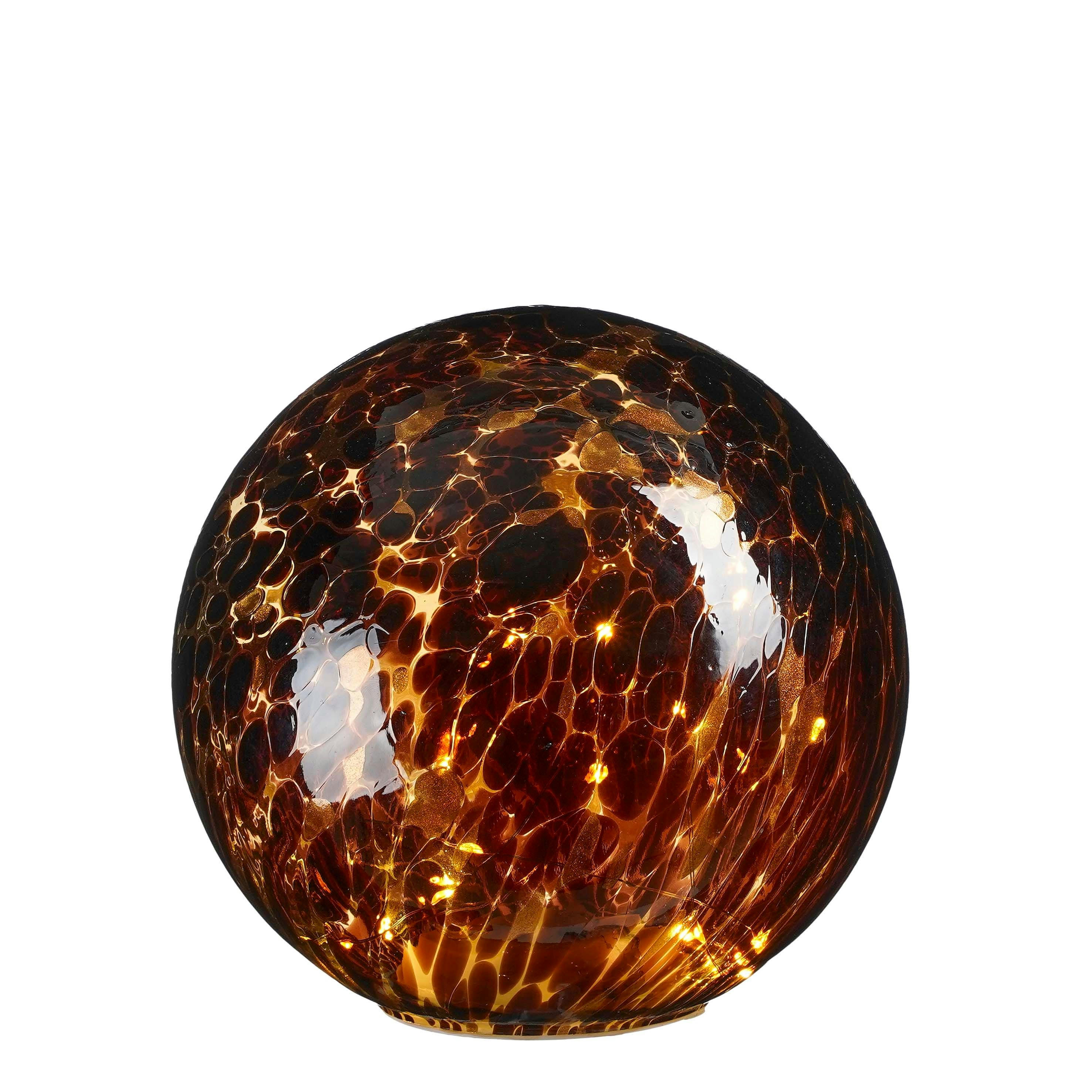 - Boule déco LED en verre marron D20
