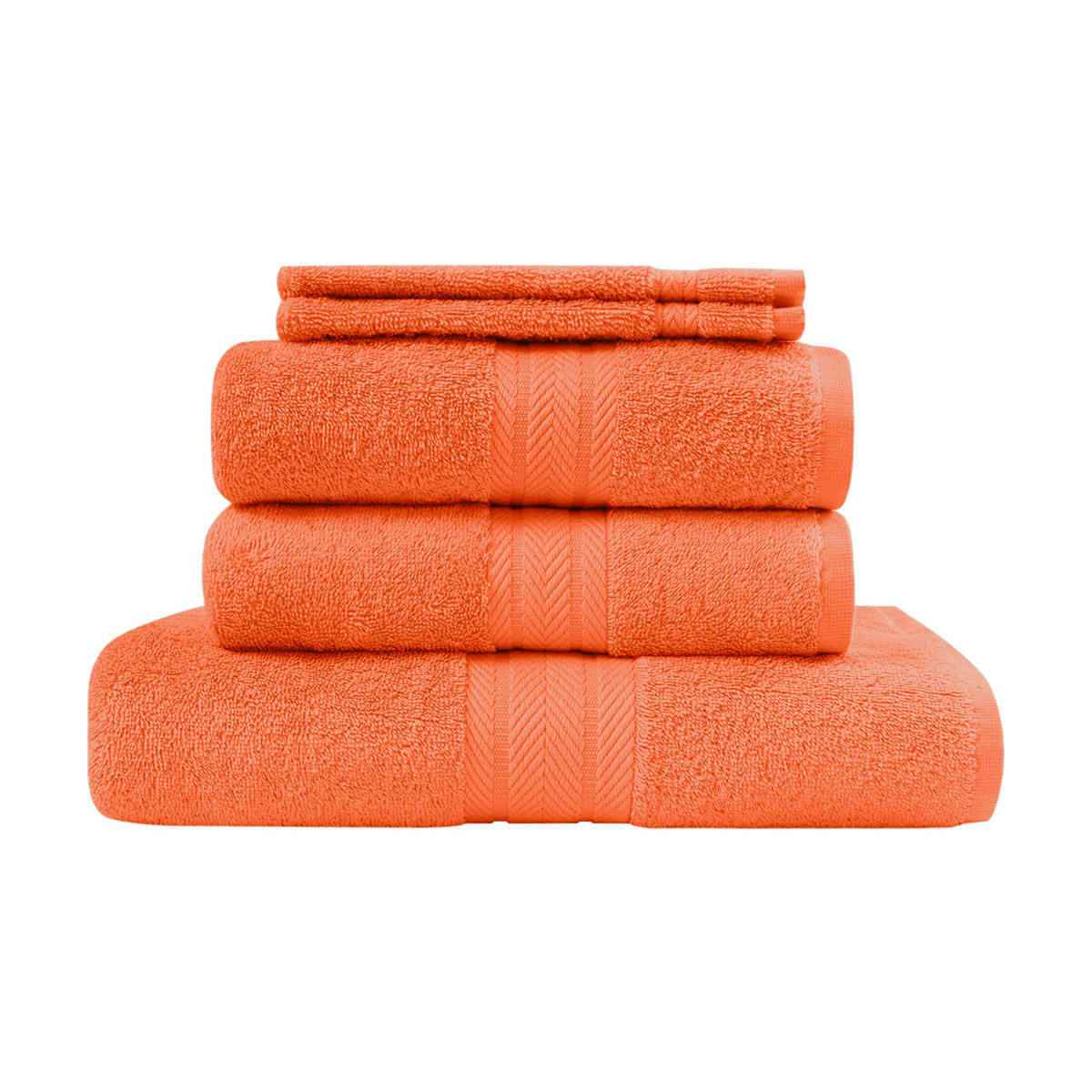LUXURY - Ensemble de bain 5 pièces Corail