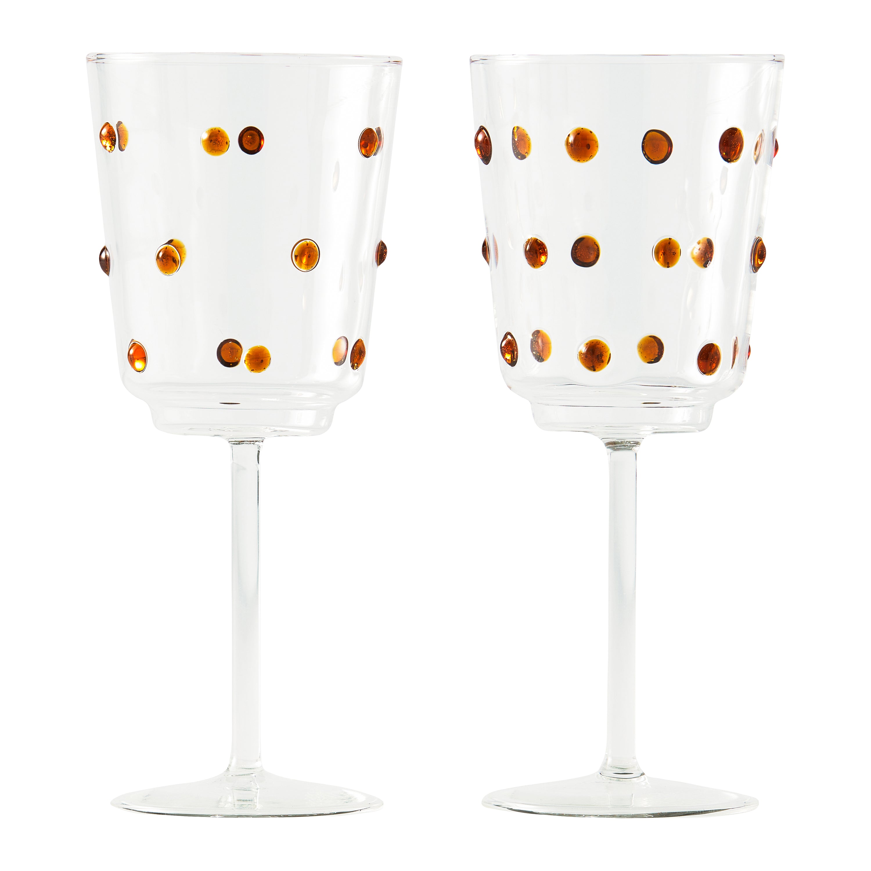 POLSPOTTEN Nob Wijnglazen 2 st. - Amber