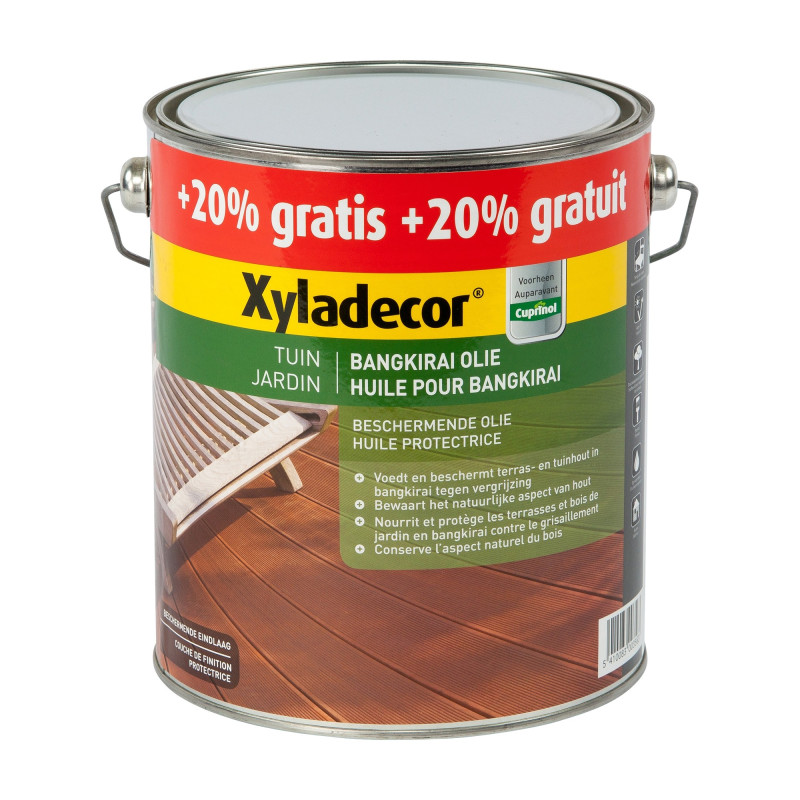 Huile pour bangkirai 2,5 L   0,5 L XYLADECOR
