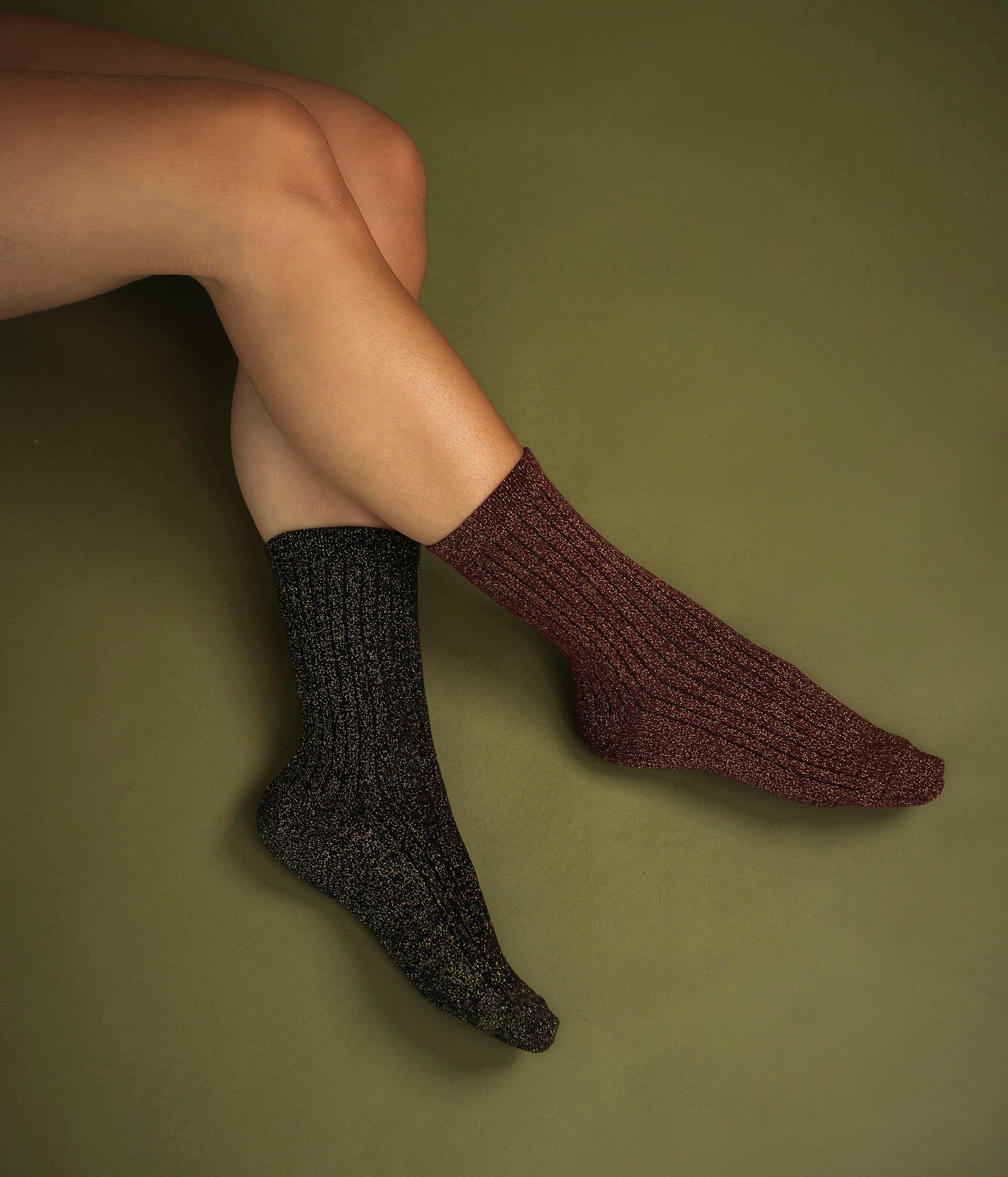 Chaussettes Nellia noir et choco
