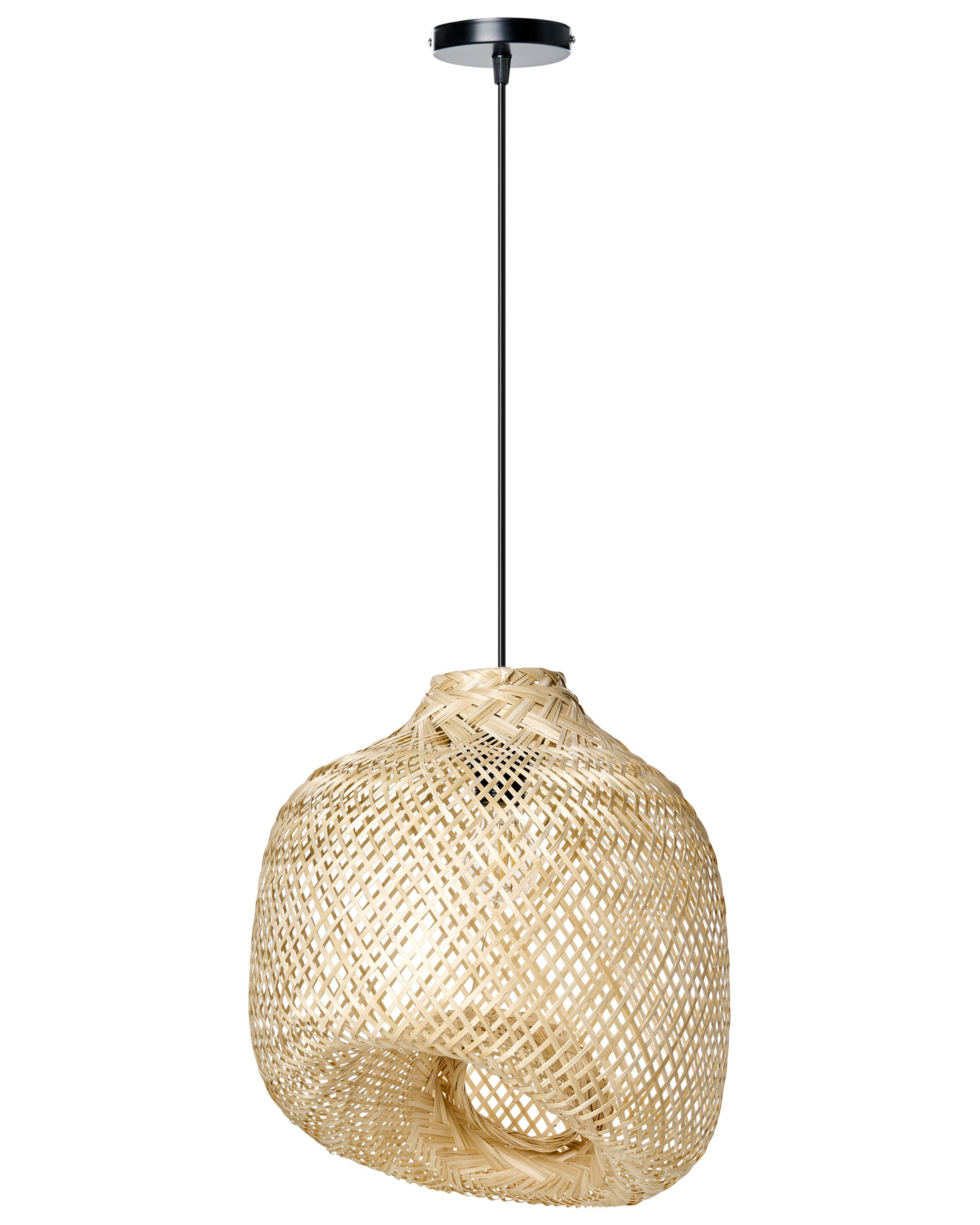 Lampa wisząca GURABO Drewno bambusowe Naturalny