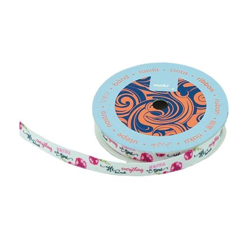 Makr Ribbon, He Has Made Everything Satin- 9mmx9.1m
