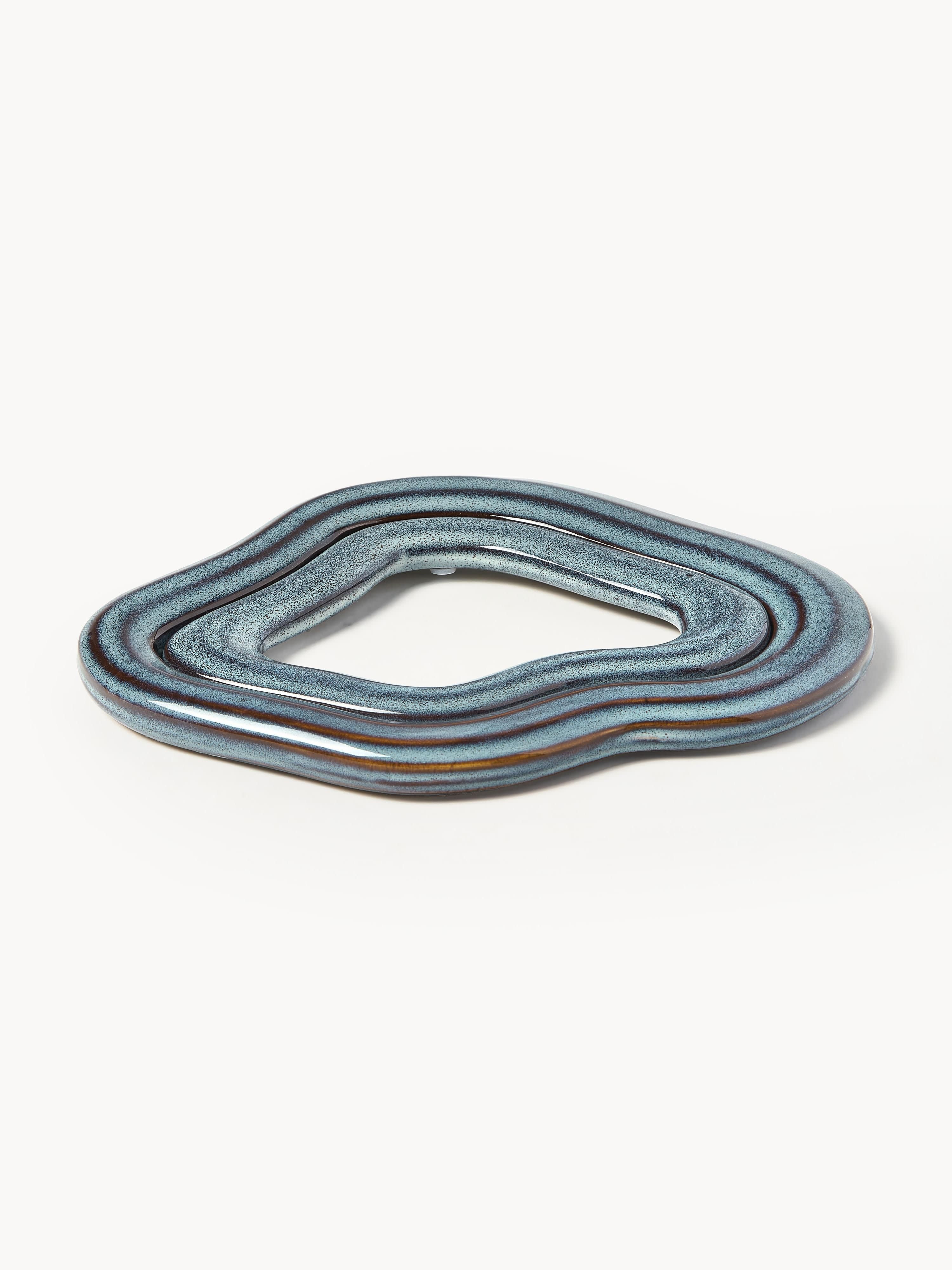 Handgefertigte Untersetzer Nordic Sea, 2er-Set