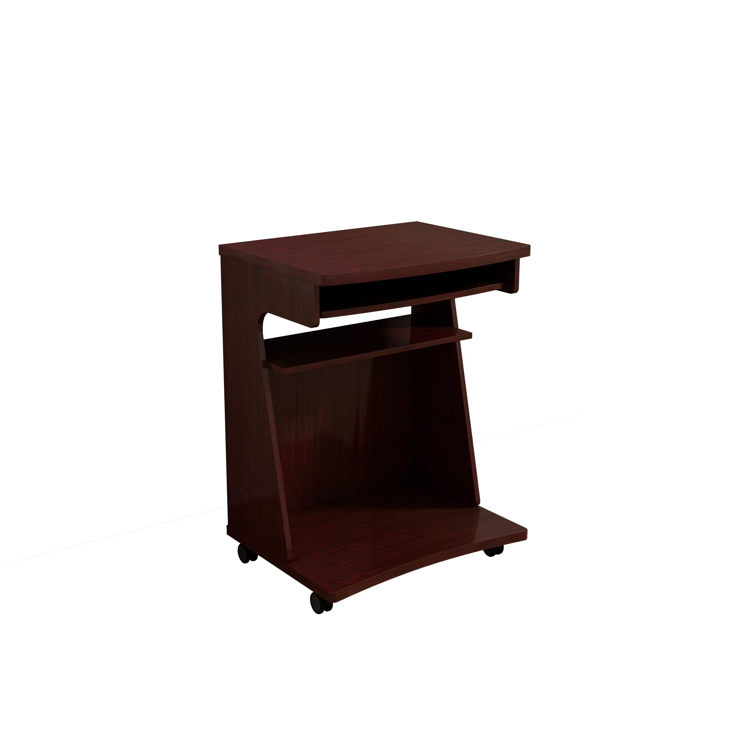 Kitchen Cart with Gliding Shelf and Locking Castor Wheels