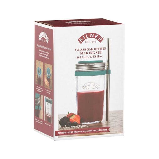 New Kilner Glass Smoothie Making Set 500Ml