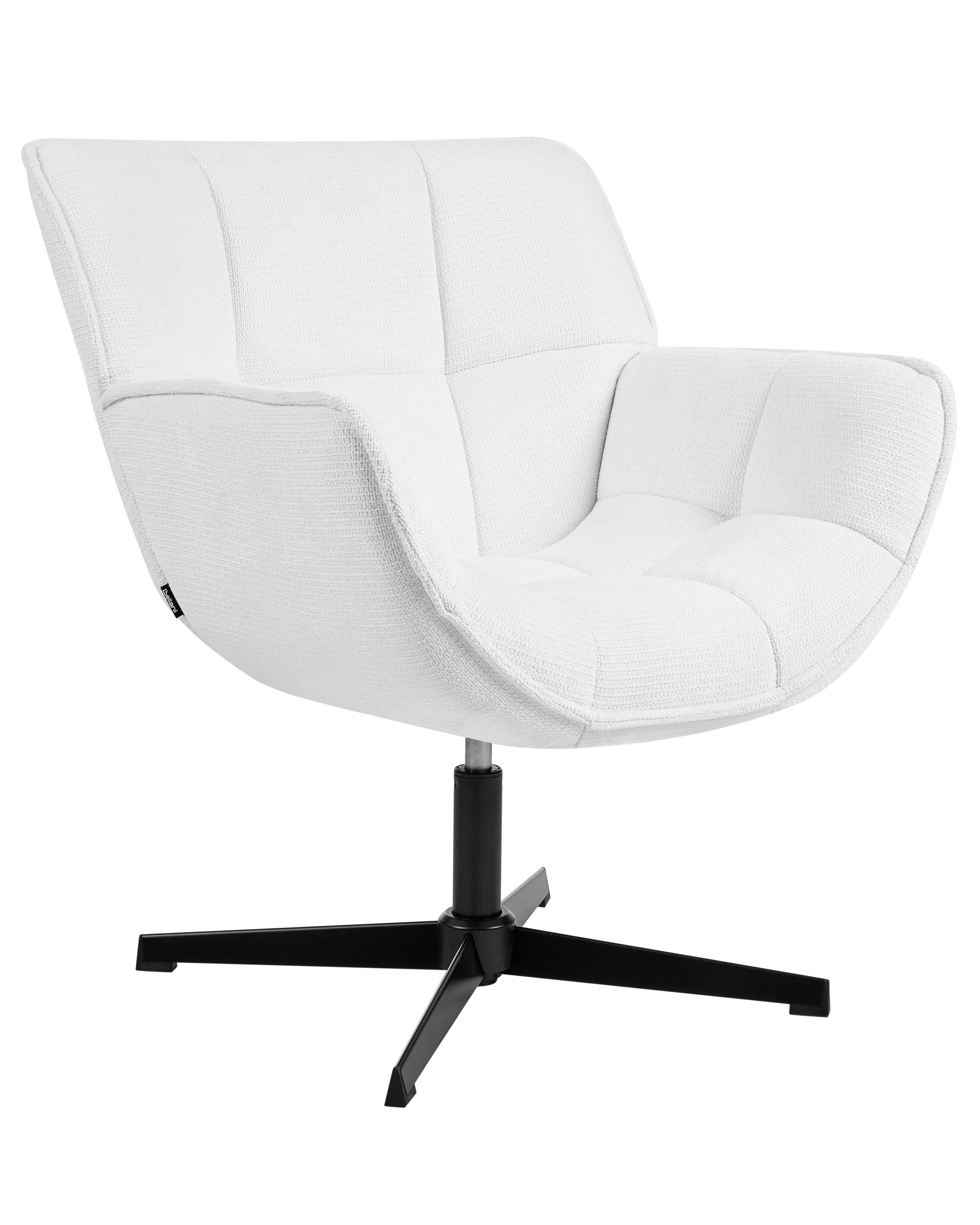 Swivel Armchair AUMA Fabric White