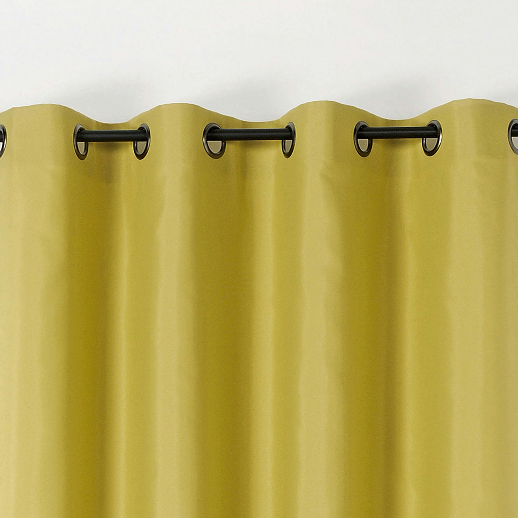 - Rideau double natte polyester vert 135x240 cm