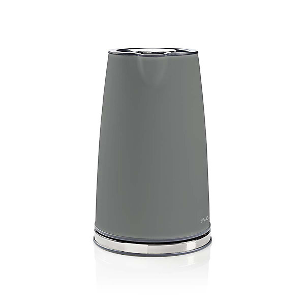 Bouilloire électrique 1,7L Acier Gris 2200W Protection contre ébullition NEDIS