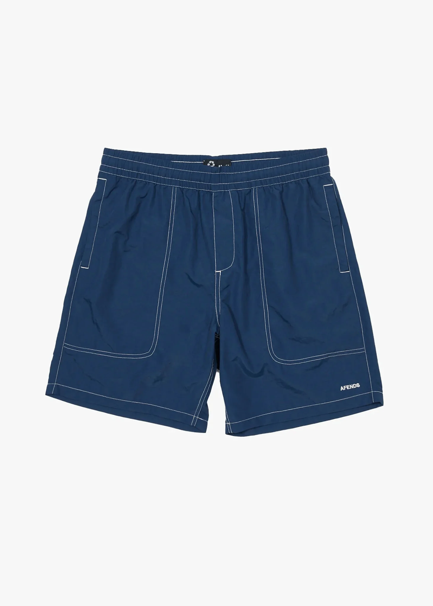 AFENDS Mens Baywatch - Swim Short 18 - Navy