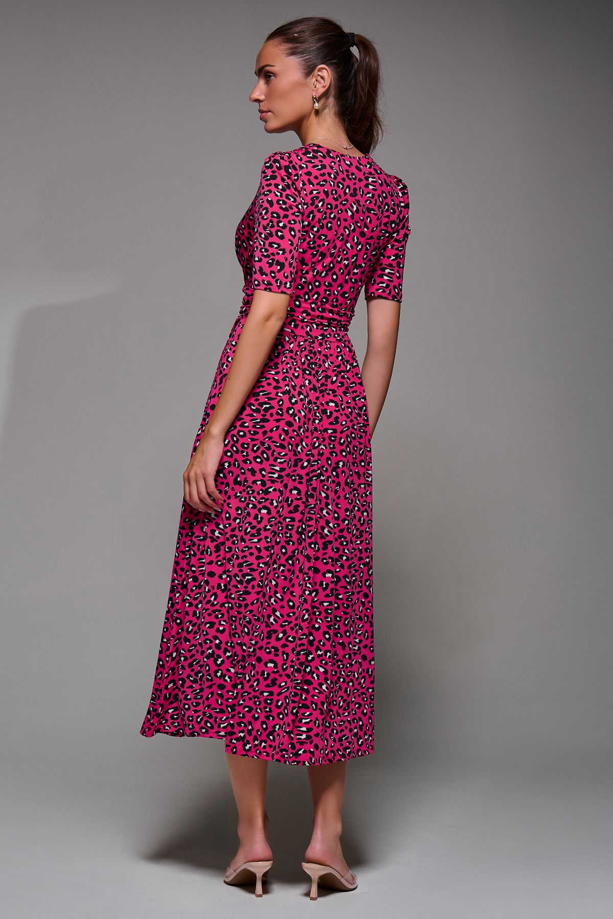 Jolie Moi Selene Animal Print Maxi Dress