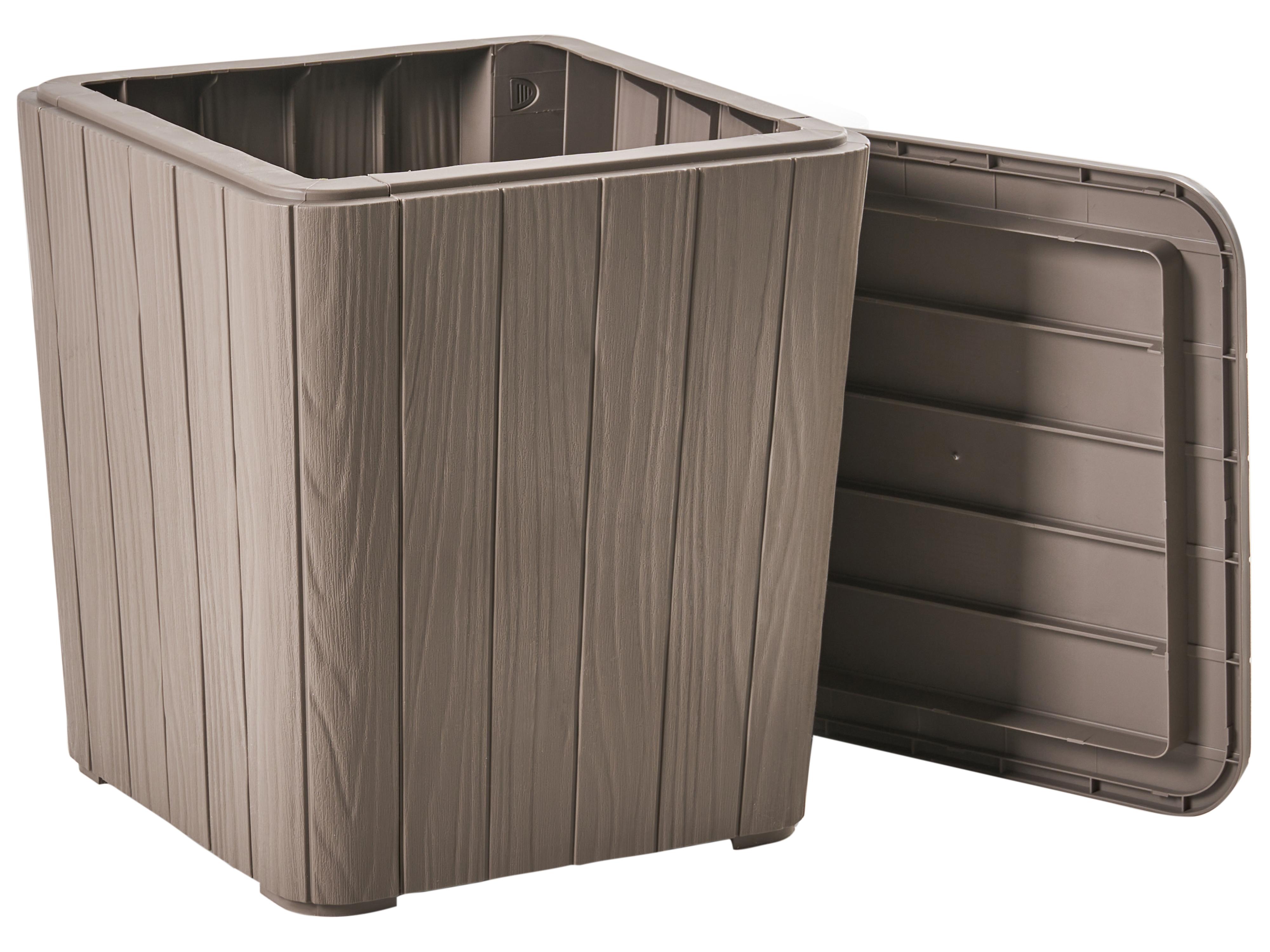 Storage Box SARANDI 40 cm 40 cm Taupe