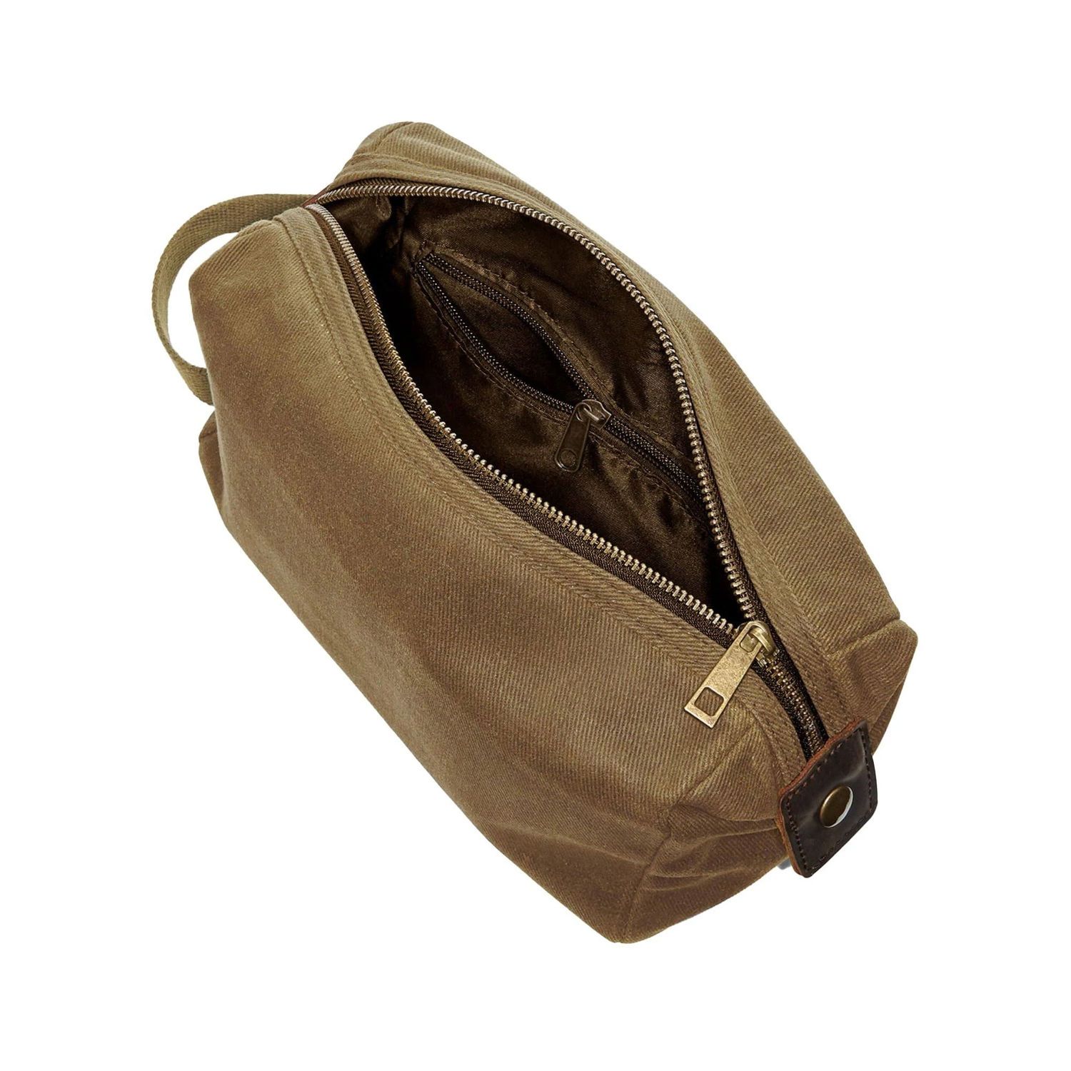 Quadra Heritage Leather Trim Toiletry Bag