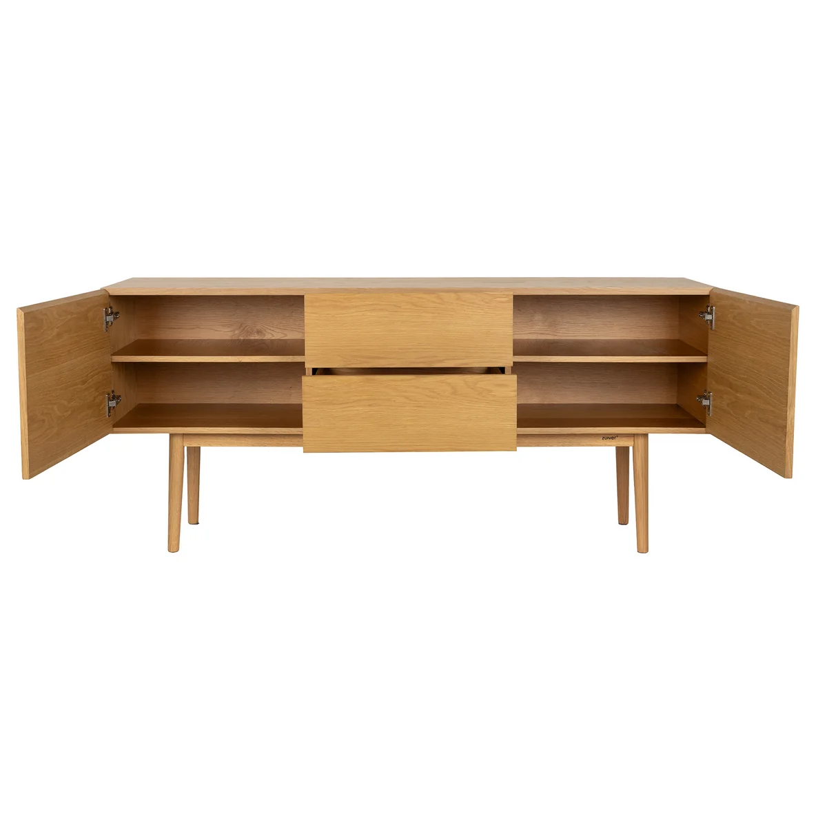 Zuiver - High On Wood Cabinet, Eiche, 2 Schubladen, 2 Türen