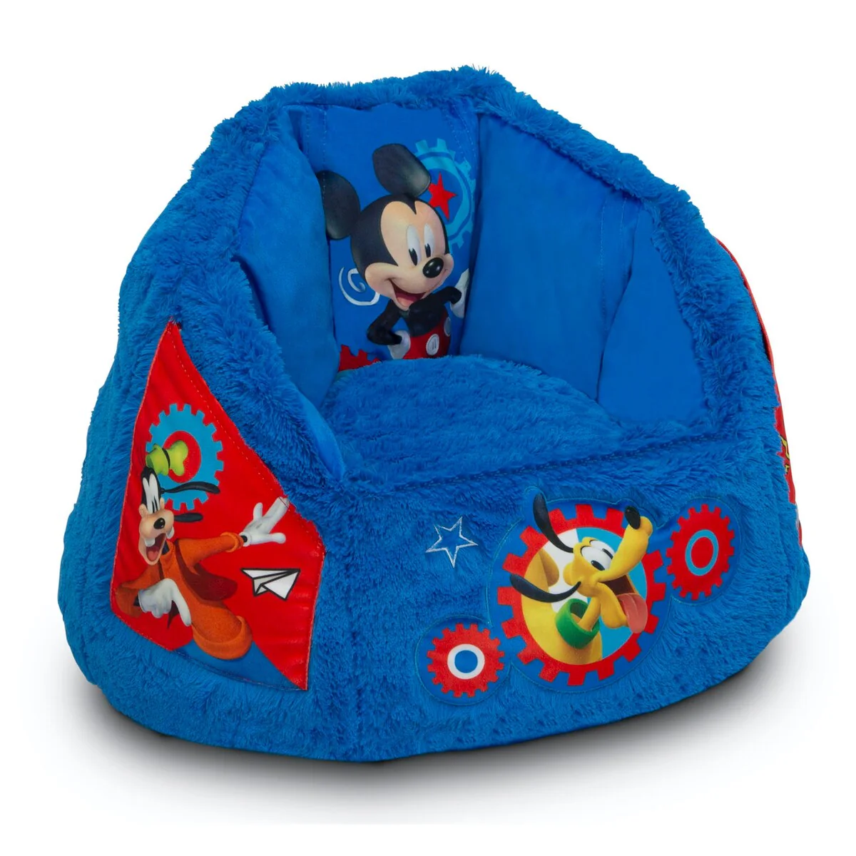 Disney Mickey Mouse Cozee Fluffy Chair by Delta Children, Toddler Size for Kids Up to 6 Years Old