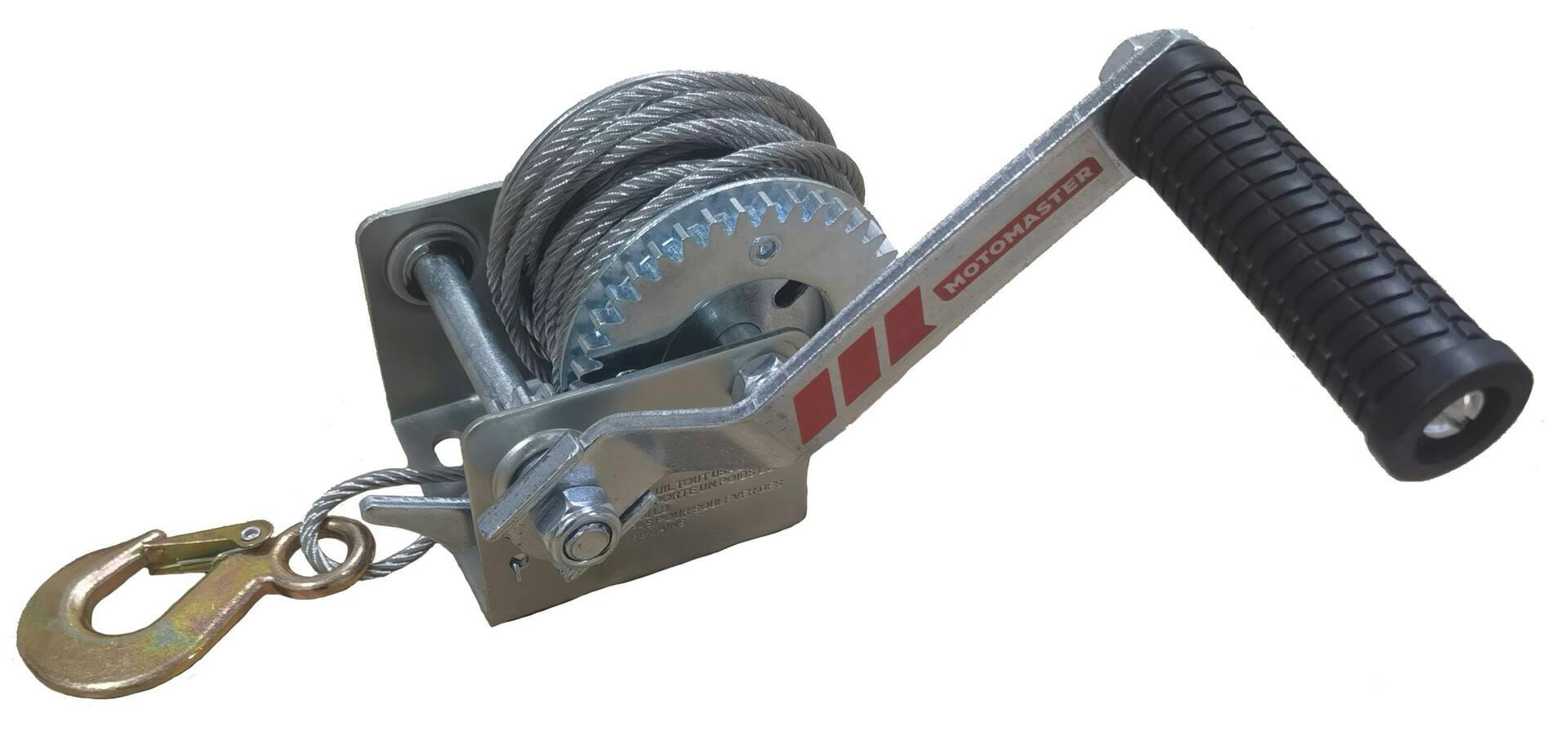 MotoMaster One-Speed One-Way Trailer Winch, 600-lb Capacity