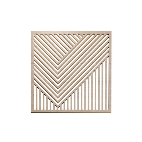 Panneau décoratif mural Lise effet bois clair L.60 x l.60 x ép.1cm 3pcs