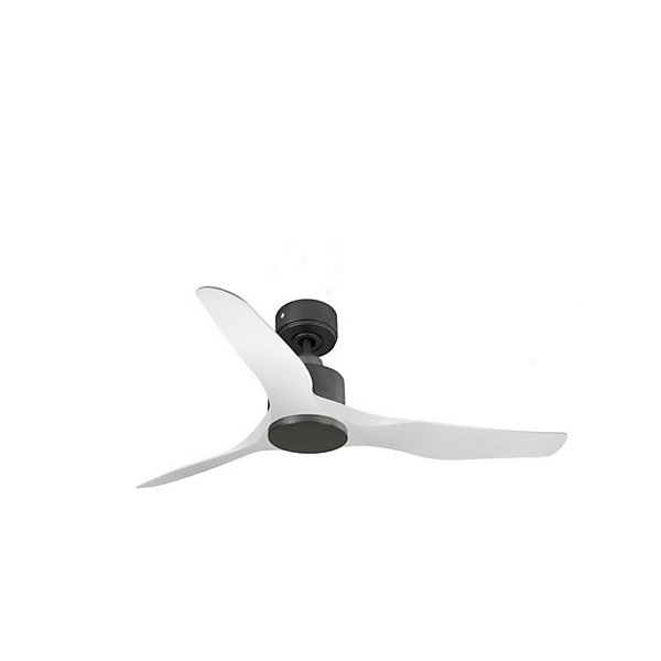 Modulo de KlassFan - Ventilateur de plafond DC sans Lumière Blanc et gris basalte, thermostat idéal pour 25 à 40 m²