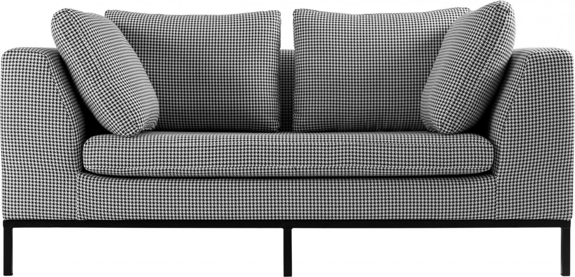 AMBIENT - Canapé fixe Tissu Gris H. assise 42 cm rembourré