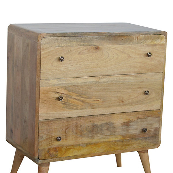 Artisan Furniture Commode Courbée Oak-ish, 3 Tiroirs