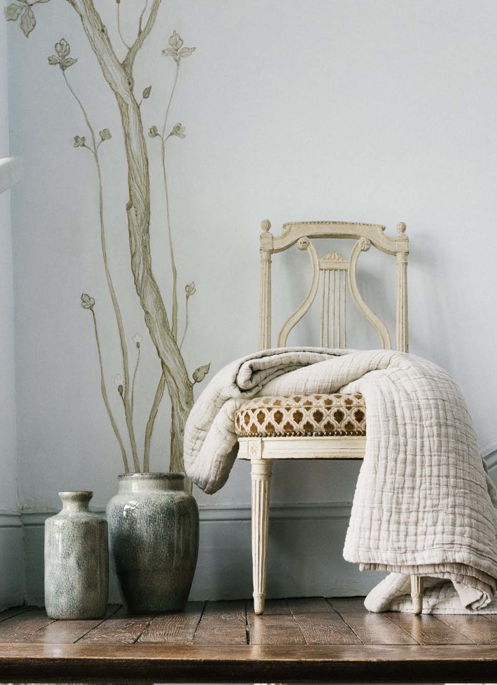 PETIT VASE EN CÉRAMIQUE ÉMAILLÉE EFFET TACHETÉ Bleu ORAGE