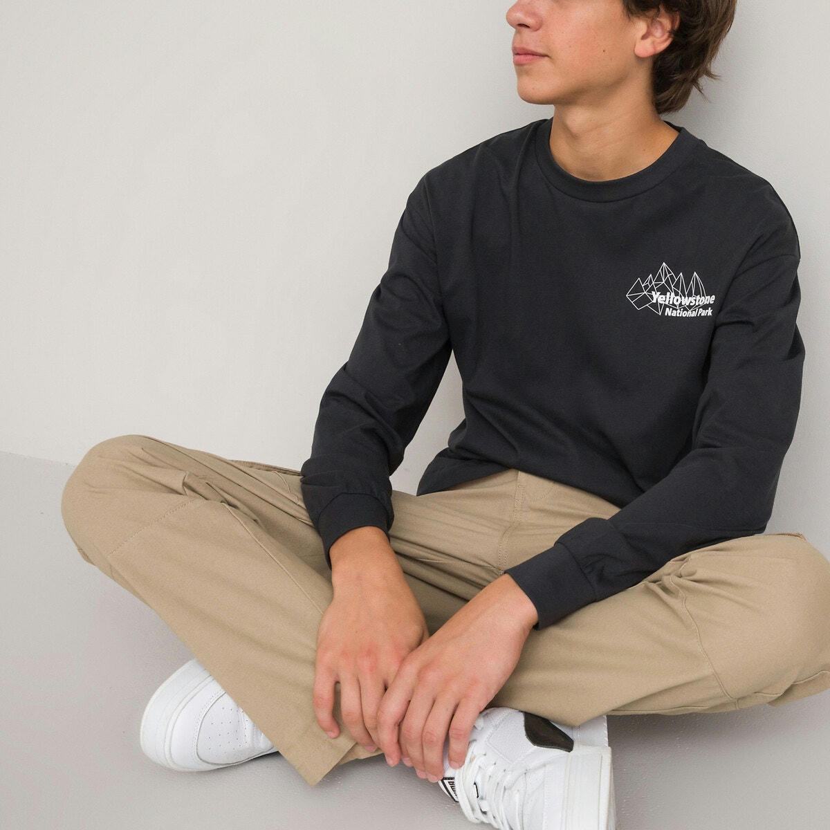 T-shirt oversize, imprimé devant et dos