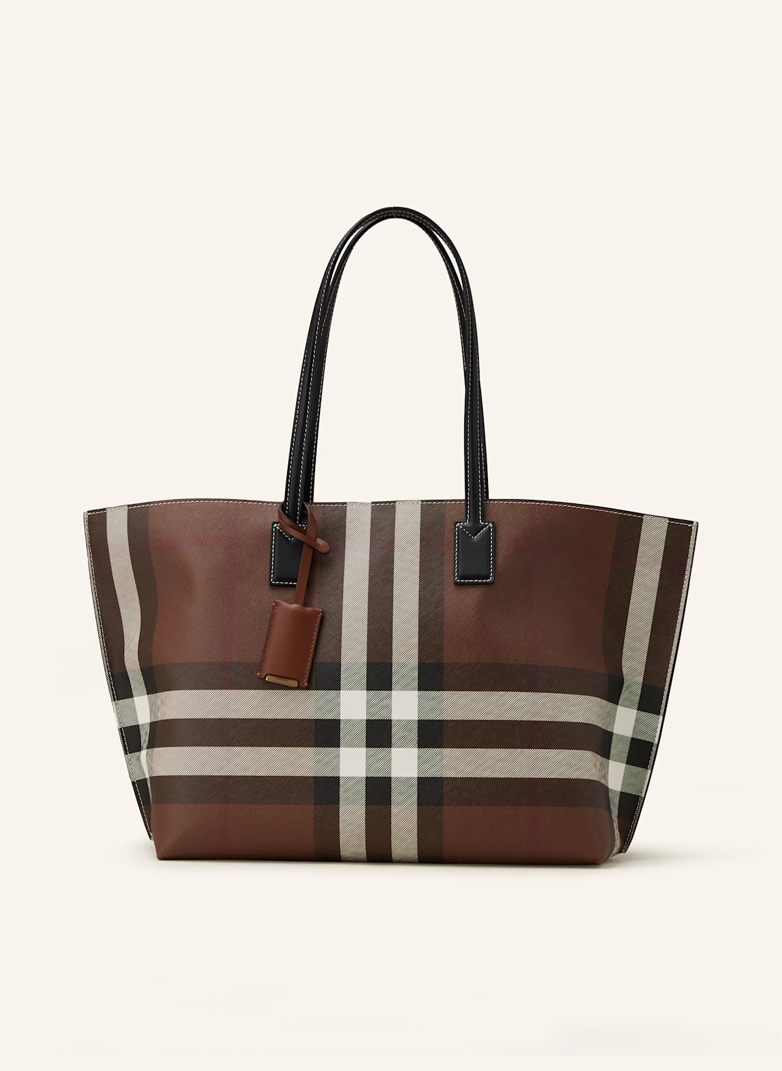 BURBERRY Saffiano-Shopper MEDIUM