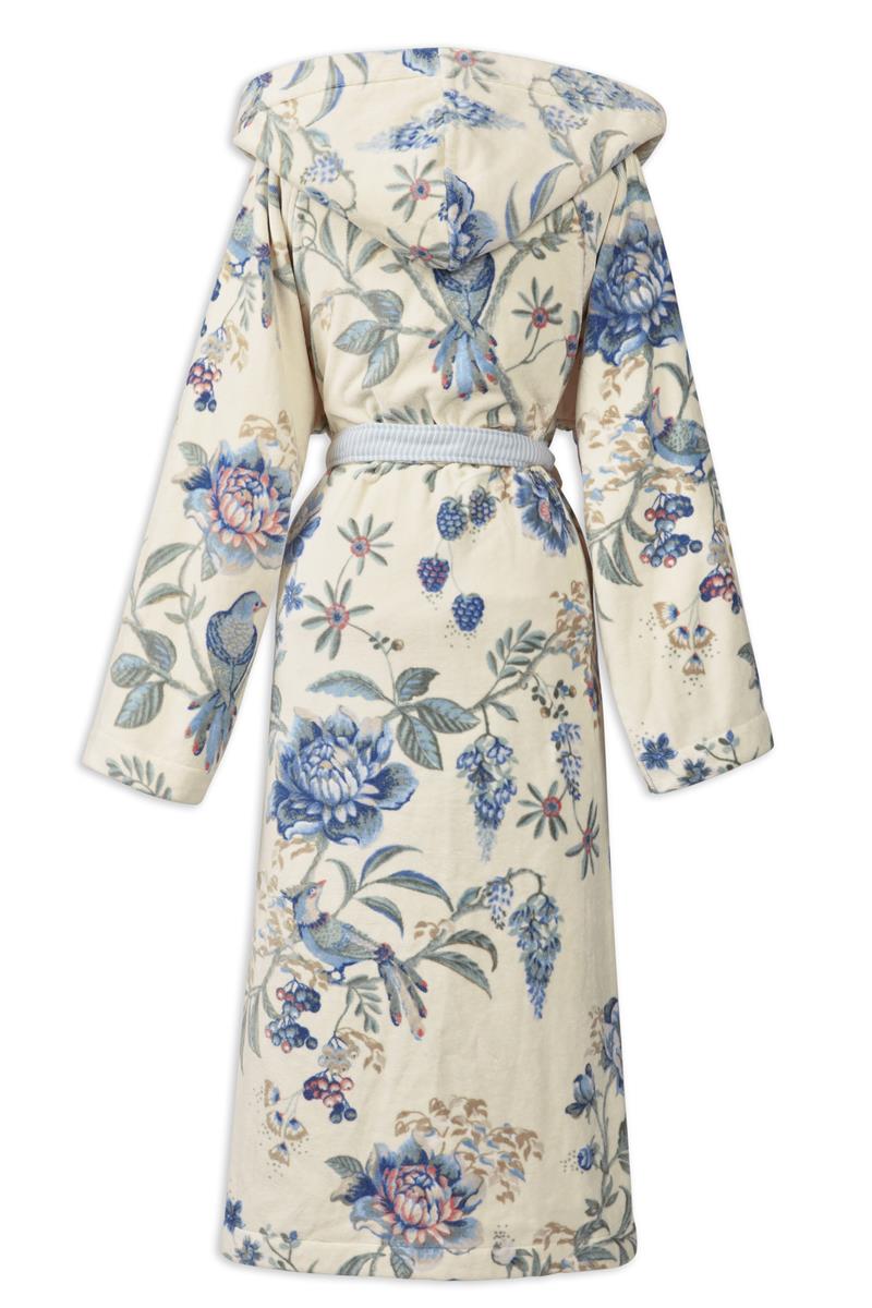 Pip Studio Secret Garden Badjas - WhiteBlue - L