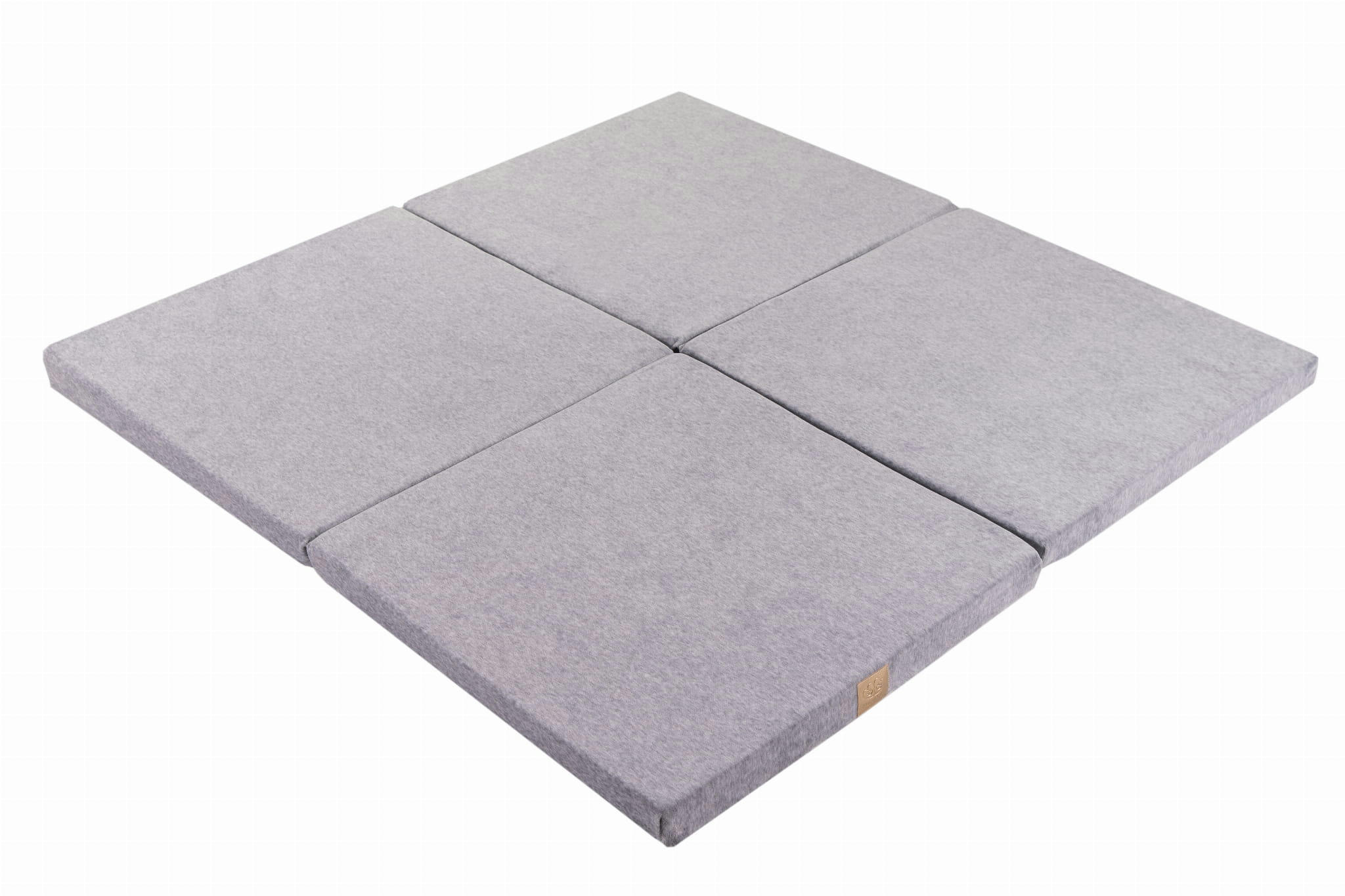 - Tapis de jeu carré gris 120x120cm