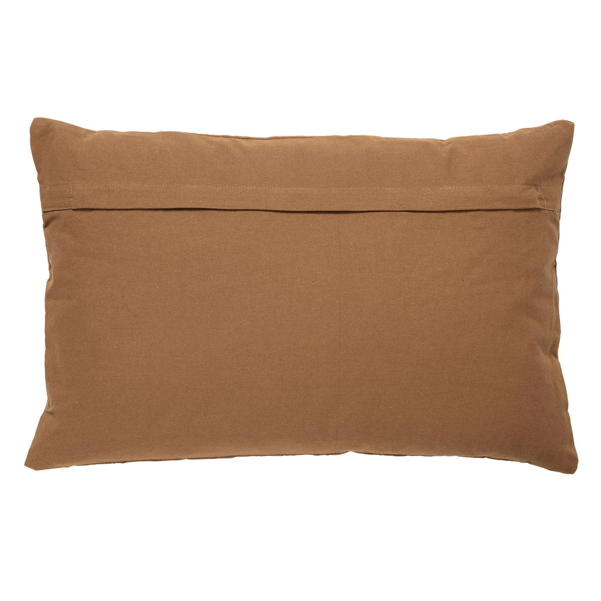 LENNY - Coussin - marron en coton 40x60 cm avec motif fleuri