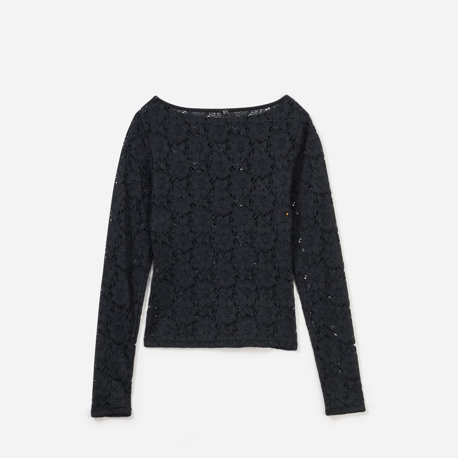 Top TEXTO noir en dentelle
