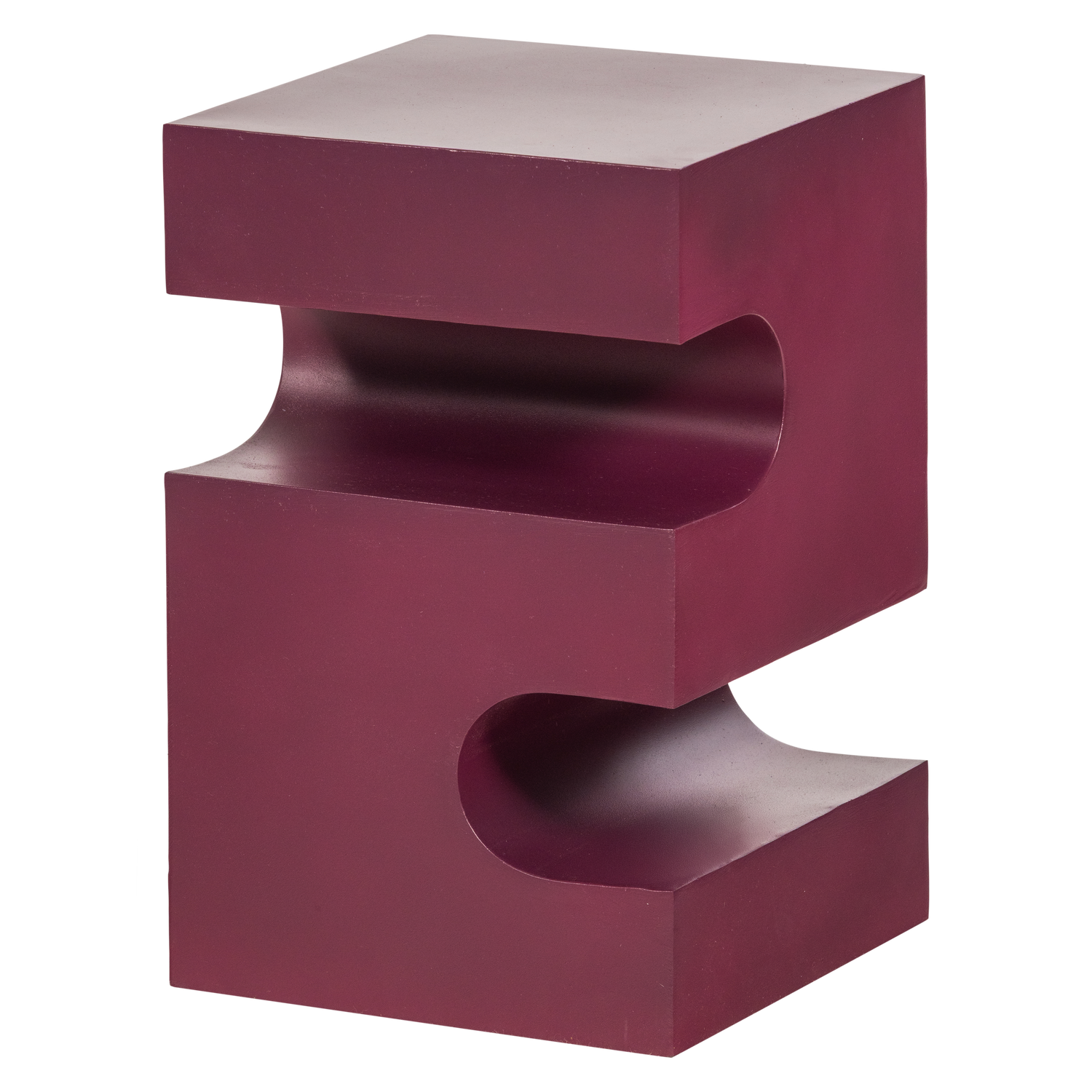 WOOOD Jessa Bijzettafel - Metaal - Paars Bruin - 48x30x30
