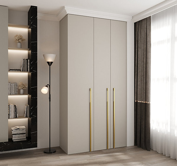 Armoire Como 3 a portes battantes H. 245 x L. 120 x P. 50, 3 portes