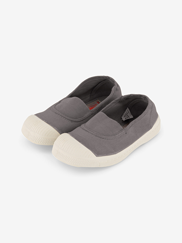 Tennis elastique enfant gris