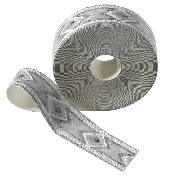 Galon vinyle DIAMANTINE coloris argent